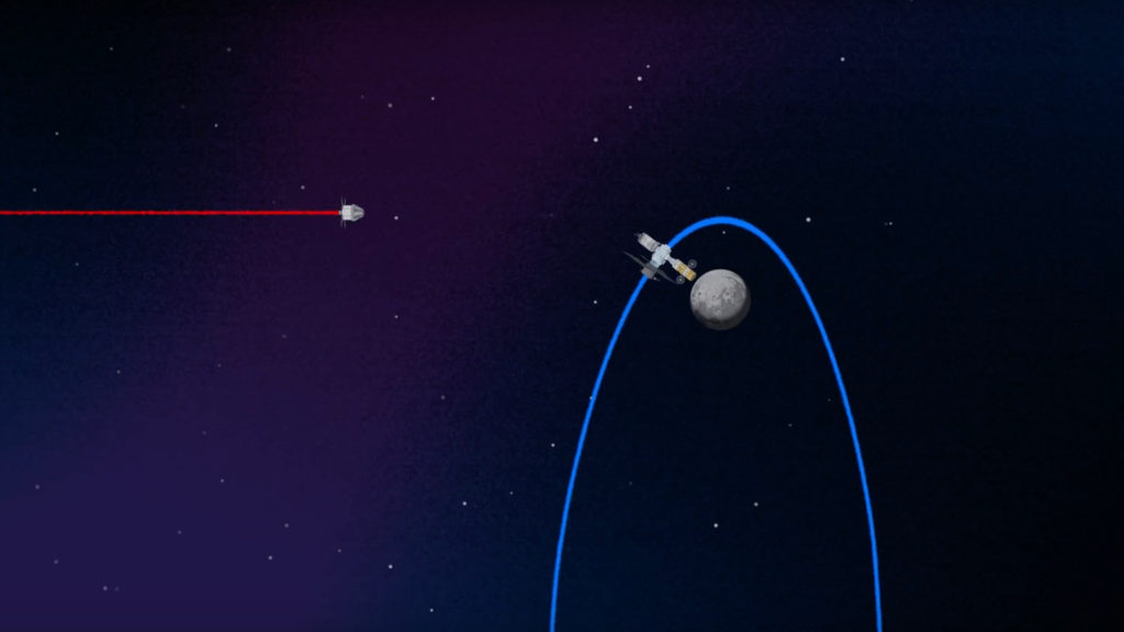 La mission Artémis vers la Lune. // Source : Capture d'écran YouTube Nasa