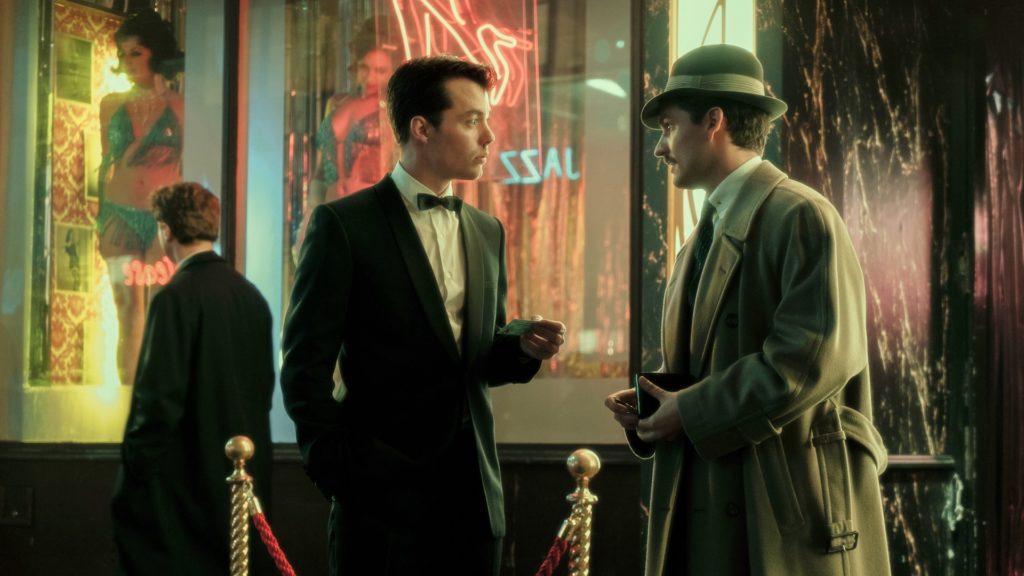 Alfred Pennyworth, à gauche, Thomas Wayne (le père de Bruce Wayne / Batman), à droite. // Source : Epix / Amazon Prime Video