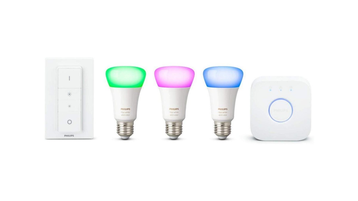 Le kit Hue White and Color. // Source : Philips via Amazon