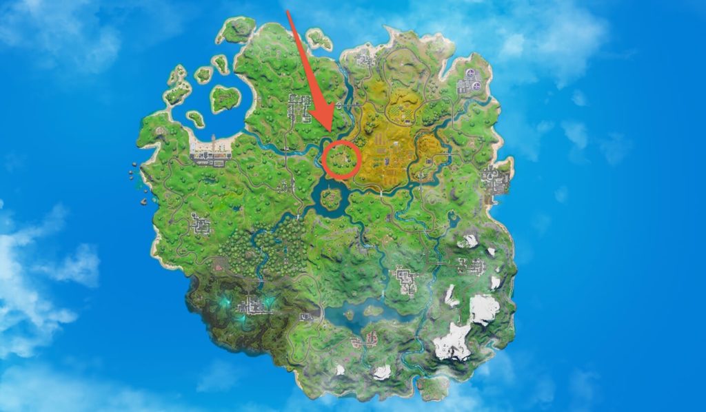 La zone de Risky Reels sur Fortnite // Source : Epic Games (cercle Numerama)