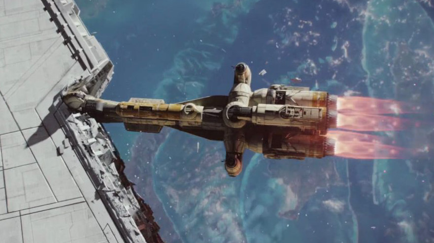 Ça, c'était du combat de vaisseaux // Source : Rogue One, Disney Ça, c'était du combat de vaisseaux // Source : Rogue One, Disney