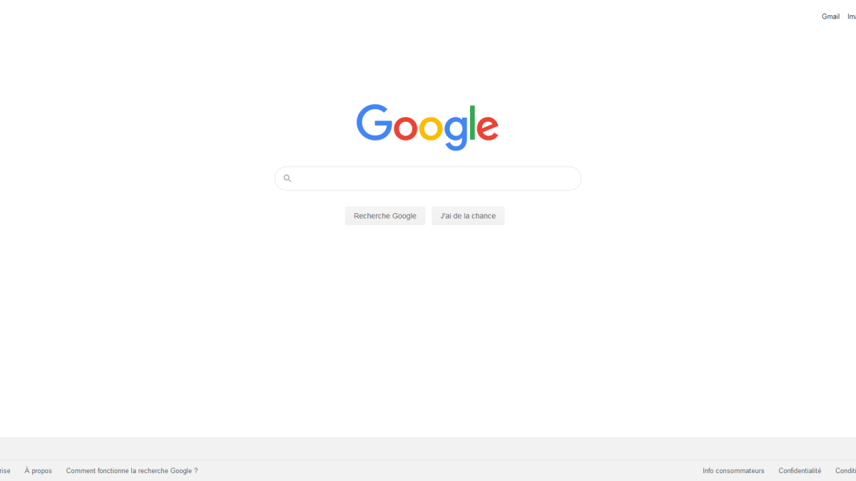 Google recherche accueil