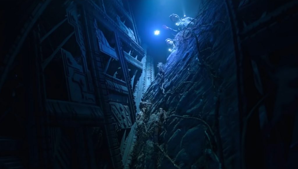 L'équipage du Rocinante va explorer ces structures inconnues, faitse de métal et pourtant... peut-être bien vivantes. // Source : Amazon Prime