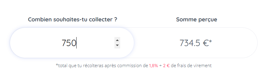 Un simulateur est disponible pour évaluer la somme que vous obtiendrez