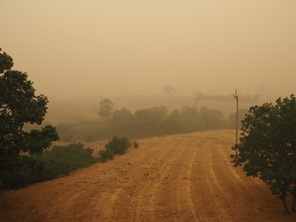 Les incendies australiens ont donné lieu à une épaisse fumée qui s'est répandue dans tout le sud-est de la région et même au-delà. // Source : Flickr/CC/Steve Shattuck