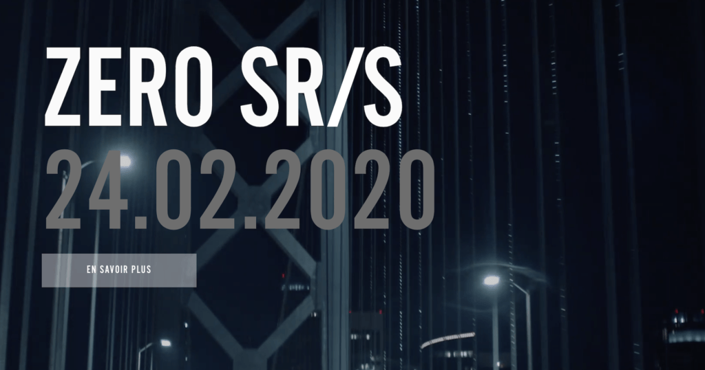 Moto électrique Zero SR/S // Source : Zero Motorcycles Moto électrique Zero SR/S // Source : Zero Motorcycles