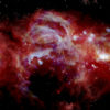 Le centre de la Voie lactée. // Source : NASA/SOFIA/JPL-Caltech/ESA/Herschel (photo recadrée)
