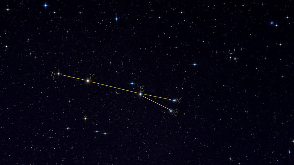 La constellation de la Flèche. // Source : Wikimedia/CC/pithecanthropus4152 (photo recadrée)
