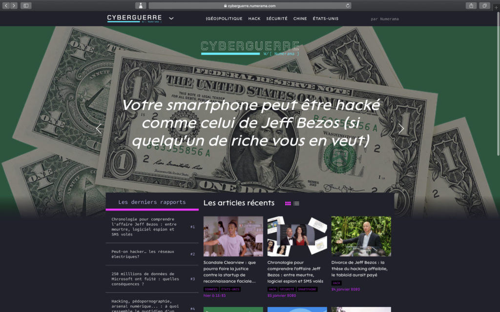 La une de Cyberguerre La une de Cyberguerre