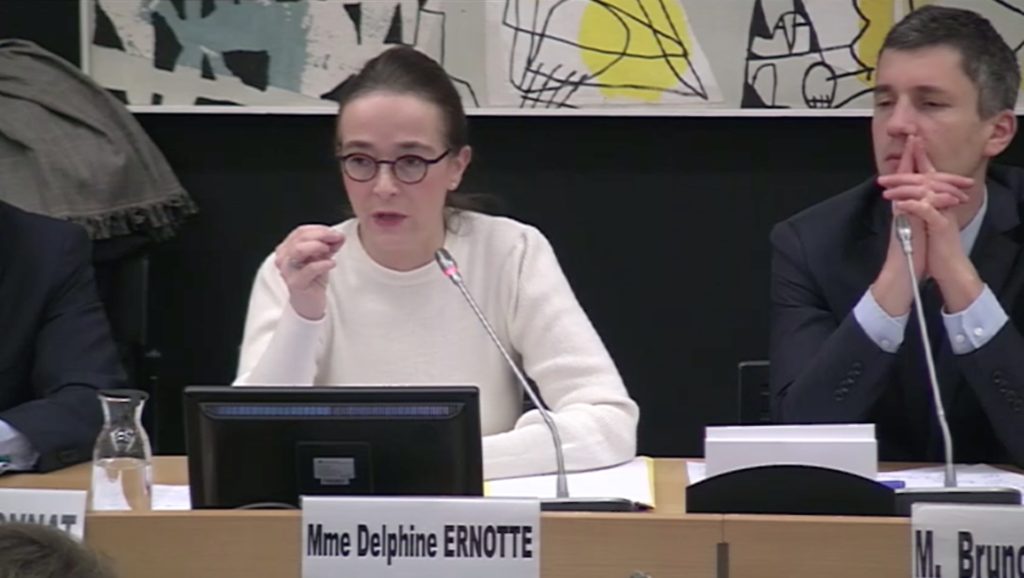 Delphine Ernotte devant la Commission des Affaires culturelles // Source : AN