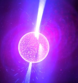 Une étoile à neutrons. // Source : Flickr/CC/Kevin Gill (photo recadrée et modifiée)
