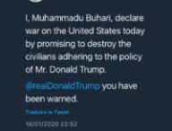 Faux tweet de l’United Democratic Party of Nigeria