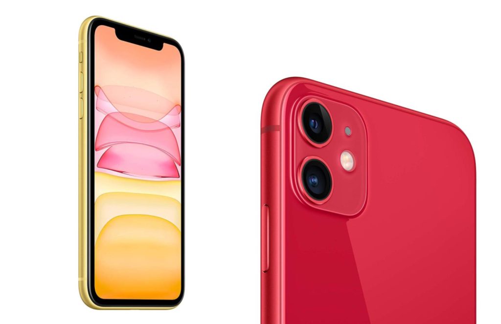 iPhone 11 Jaune et Rouge