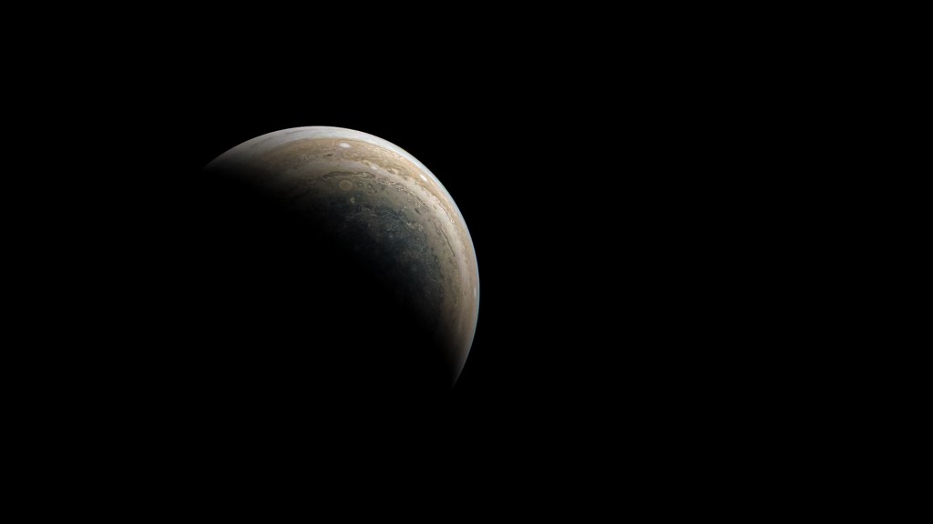 Jupiter. // Source : Flickr/CC/Kevin Gill (photo recadrée et modifiée)