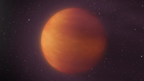 L'exoplanète KELT-9b, vue d'artiste. // Source : Wikimedia/CC/NASA/JPL-Caltech (photo recadrée)