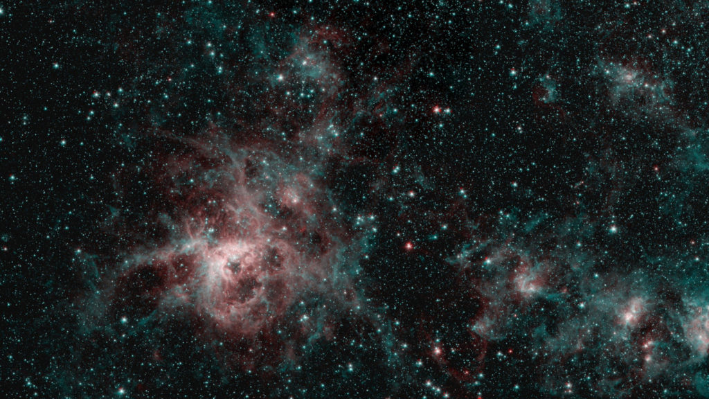 La nébuleuse de la Tarentule vue par Spitzer. // Source : Flickr/CC/Nasa/JPL-Caltech