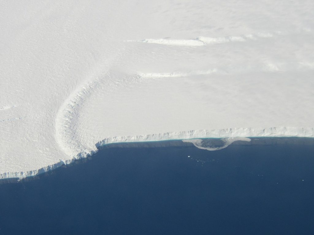 Le glacier de Pine Island à l'Ouest de l'Antarctique. // Source : Nasa