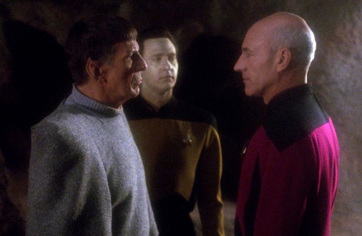 Spock intervient pour la première fois dans The Next Generation via cet épisode. // Source : Paramount