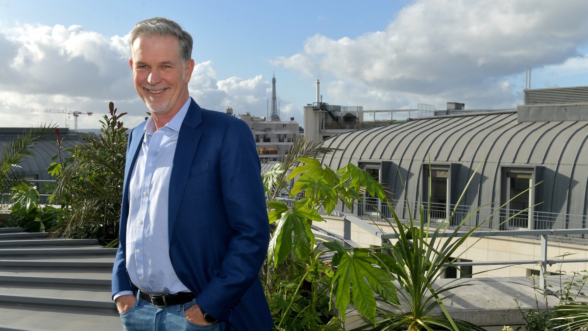 Reed Hastings à Paris dans les locaux de Netflix France // Source : (Photo par Dominique Charriau/Netflix)