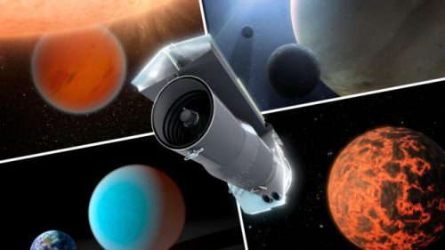 Des exemples de mondes observés par le télescope Spitzer. // Source : NASA/JPL-Caltech (photo recadrée)