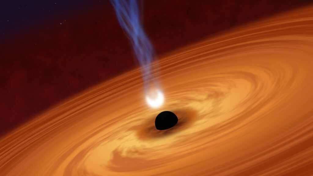 Un (magnifique) trou noir. // Source : Nino Barbey pour Numerama