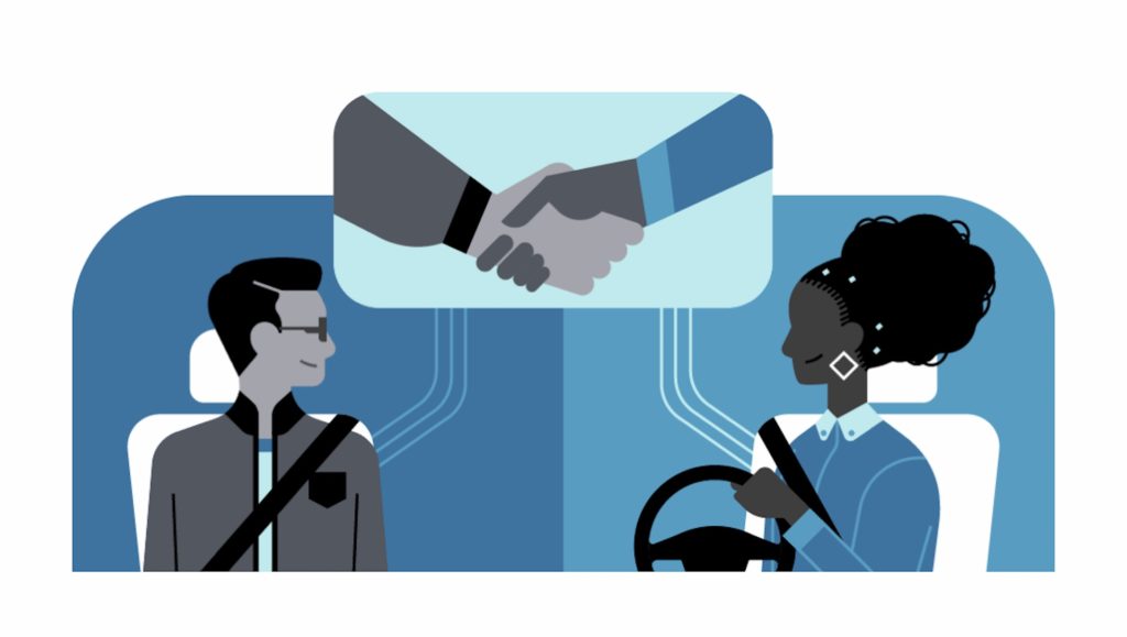 Capture d'écran de l'interface de l'app Uber Capture d'écran de l'interface de l'app Uber