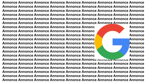 Montage Google / Annonce