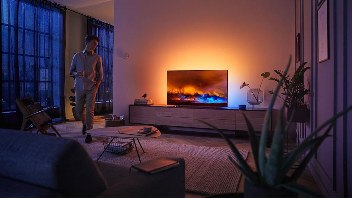 Le téléviseur Philips OLED 804 en situation // Source : Philips 