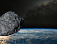 Un astéroïde, vue d'artiste. // Source : Pixabay (photo recadrée)