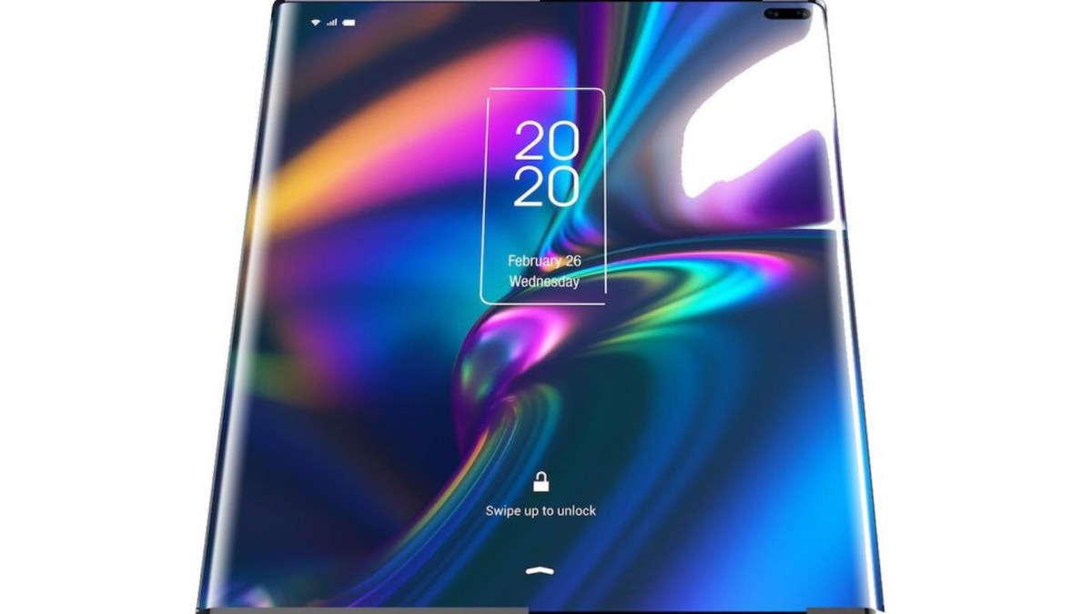Prototype smartphone coulissant de TCL // Source : CNET