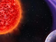 L'étoile et ses interactions avec sa planète, vue d'artiste. // Source : ASTRON (photo recadrée)