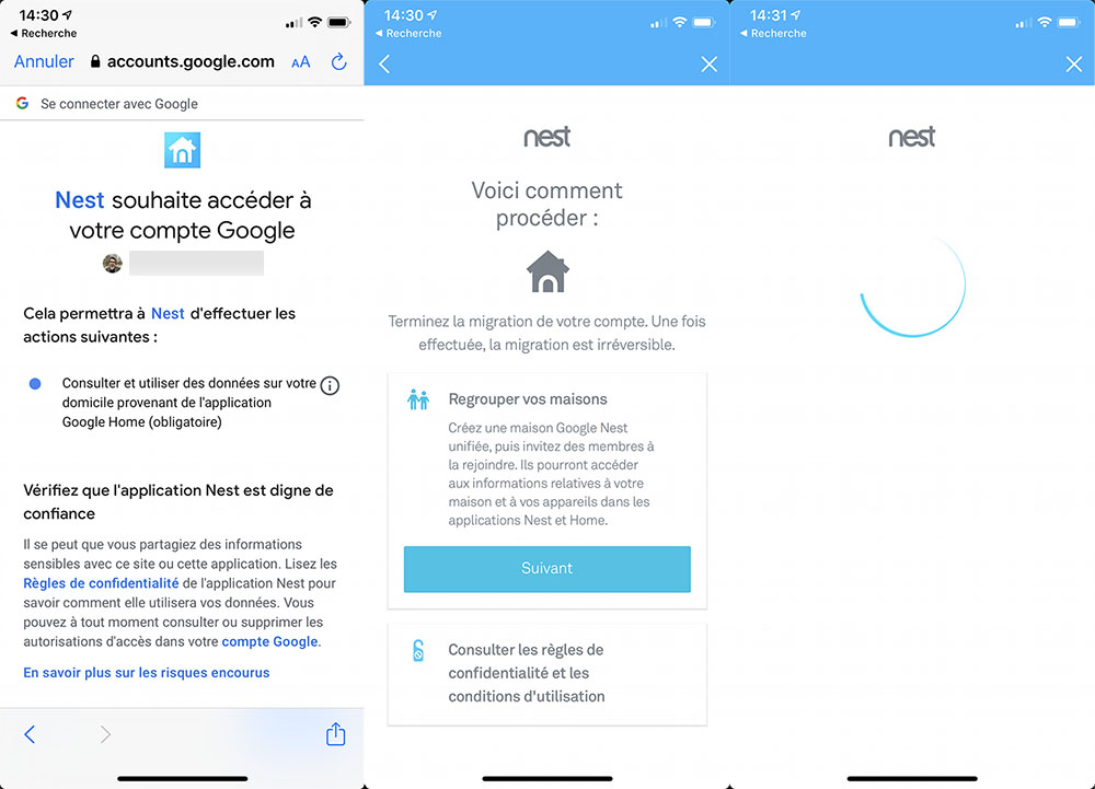 Google Nest compte Google Nest compte