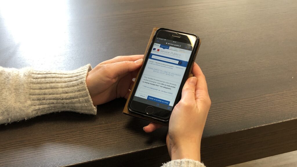 La plateforme du gouvernement de signalement de violences sexuelles et sexistes // Source : Numerama/MT La plateforme du gouvernement de signalement de violences sexuelles et sexistes // Source : Numerama/MT