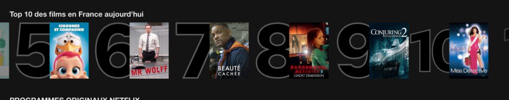 Capture d'écran Netflix Capture d'écran Netflix