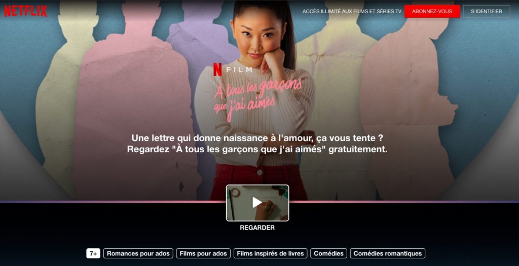 À tous les garçons que j'ai aimés, gratuitement sur Netflix // Source : Netflix À tous les garçons que j'ai aimés, gratuitement sur Netflix // Source : Netflix