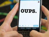 BlackBerry Oups // Source : Frandroid, montage Numerama