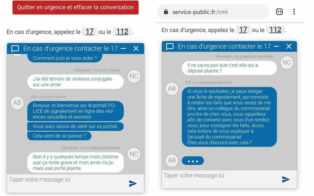Capture d'écran d'utilisation de la plateforme // Source : Numerama/PF Capture d'écran d'utilisation de la plateforme // Source : Numerama/PF