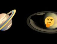 Quel emoji Saturne est le plus réaliste ? // Source : Wikimedia/CC/NASA/JPL-Caltech/Space Science Institute, Twitter, EmojiTerra (montage Numerama)