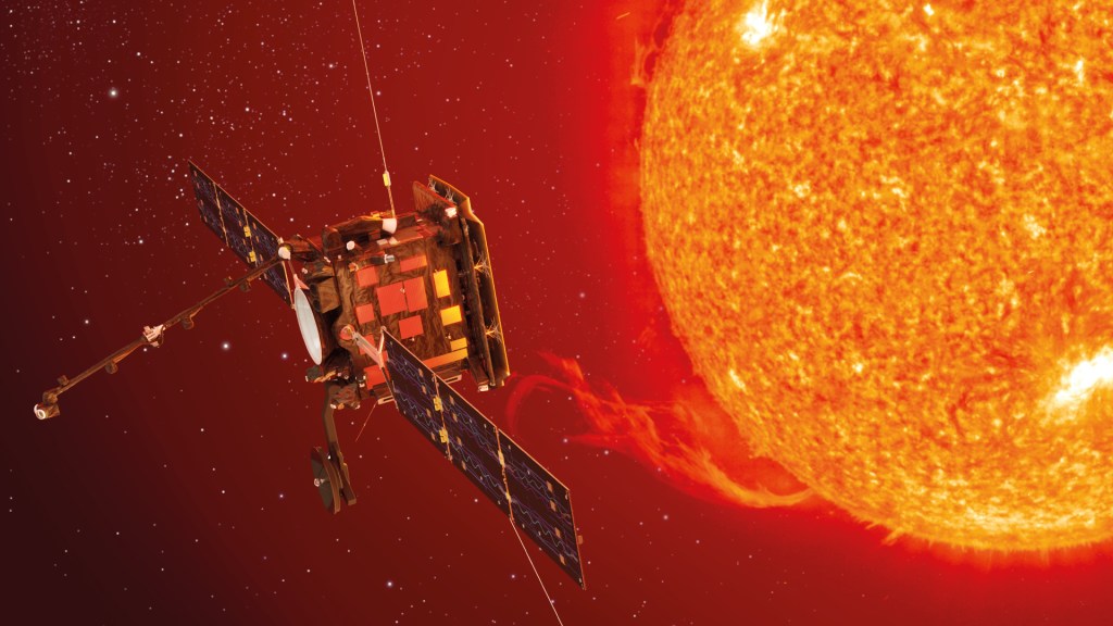 Vue d'artiste de Solar Orbiter. // Source : ESA
