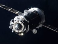 Un vaisseau spatial Soyouz à la manoeuvre. // Source : NASA Johnson
