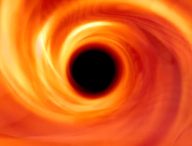 Un trou noir, vue d'artiste. // Source : Capture d'écran YouTube ESO