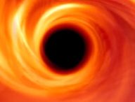 Un trou noir, vue d'artiste. // Source : Capture d'écran YouTube ESO