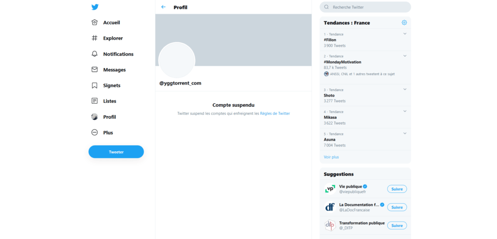 Twitter YggTorrent Twitter YggTorrent
