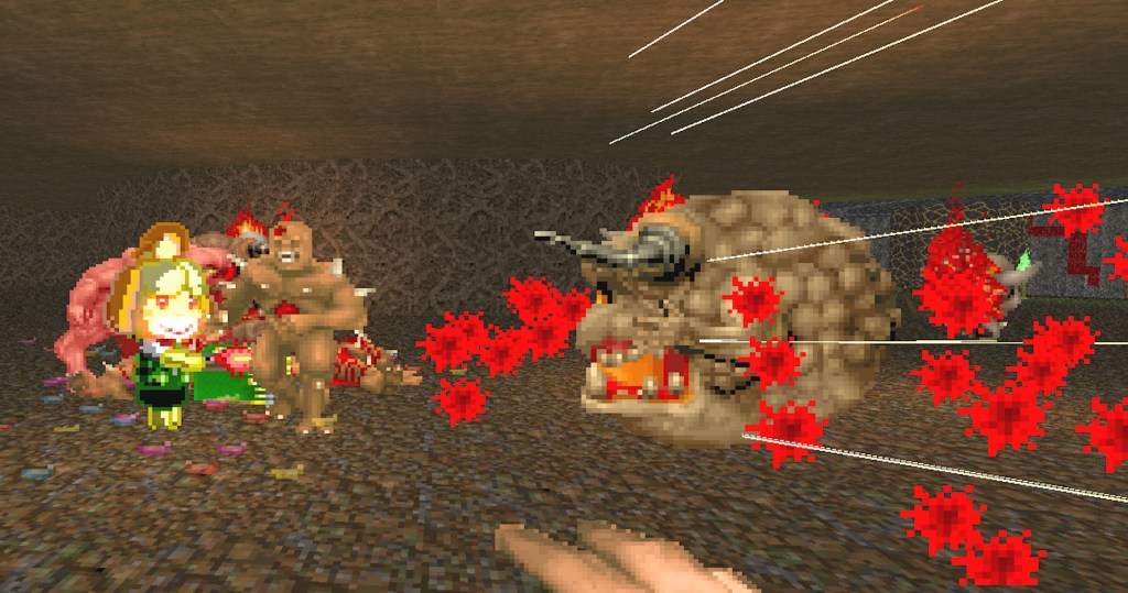 Animal Crossing dans Doom // Source : Mod Doom II