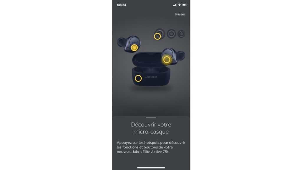 Application des Jabra Elite Active 75t // Source : Maxime Claudel pour Numerama Application des Jabra Elite Active 75t // Source : Maxime Claudel pour Numerama