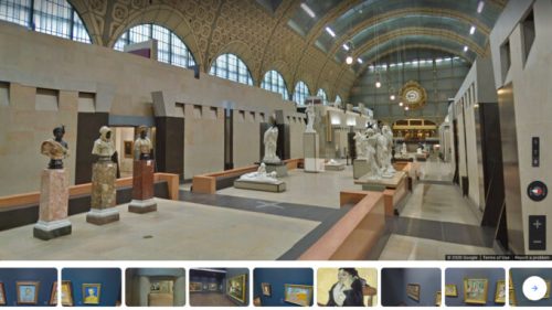 La visite virtuelle du Musée d'Orsay à Paris. // Source : Capture d'écran Google Arts & Culture