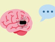 Une IA aiderait à décoder les pensées en paroles via un implant. // Source : Wikimedia/CC/Twitter, SVG Silh (montage Numerama)