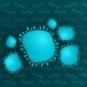 Illustration du coronavirus. // Source : Numerama / Claire Braikeh