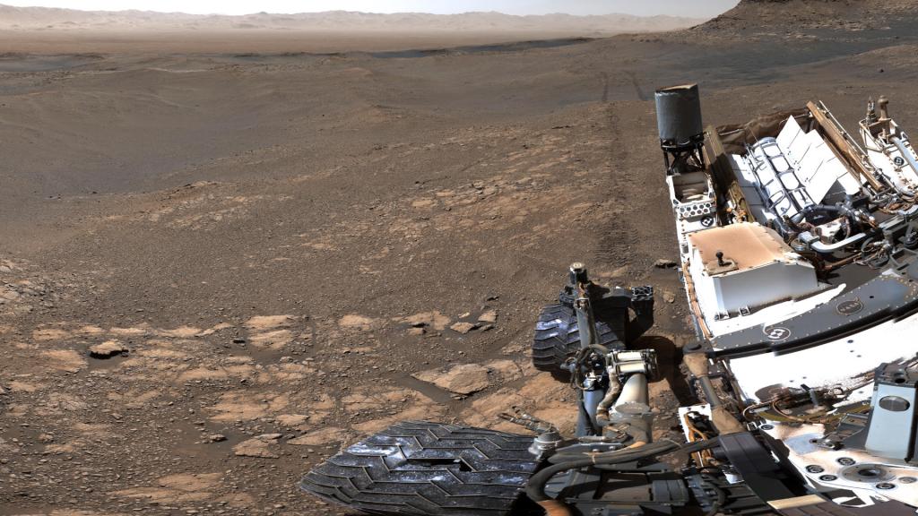 Une partie du panorama de Curiosity. // Source : NASA/JPL-Caltech/MSSS (photo recadrée)