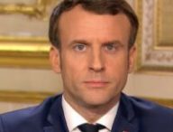 Capture d'écran de l'allocution d'Emmanuel Macron le 12 mars 2020